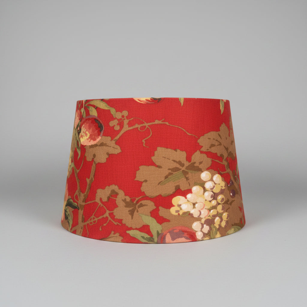 Handmade Thibaut Washington Red Floral Tapered Lampshade