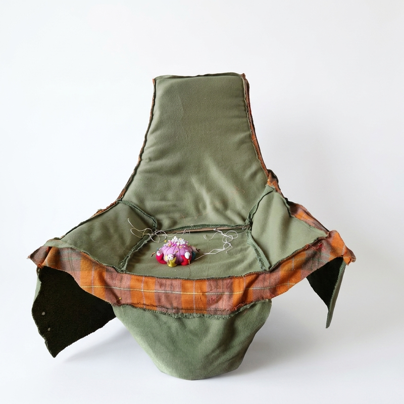 Before, During and After: Swivel Lounge Chair and Vintage Wrought Iron Vanity Chair