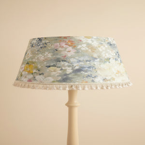 Handmade Giverny Floral Tapered Lampshade with Tassel Fringe