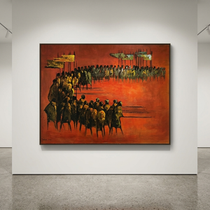 Large 1960s Vintage Print of Deborah Jones "March of the Kings"
