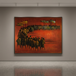 Large 1960s Vintage Print of Deborah Jones "March of the Kings"