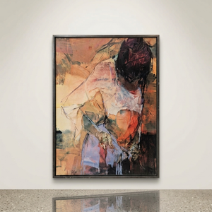 Print of a Mixed Medium Painting by German Artist Karin Volker