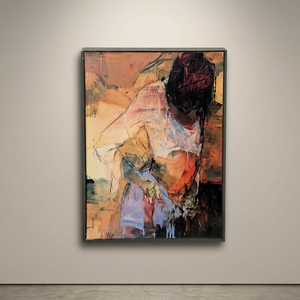 Print of a Mixed Medium Painting by German Artist Karin Volker