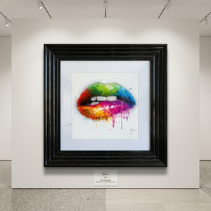 Framed print of Patrice Murciano "Rainbow Lips"