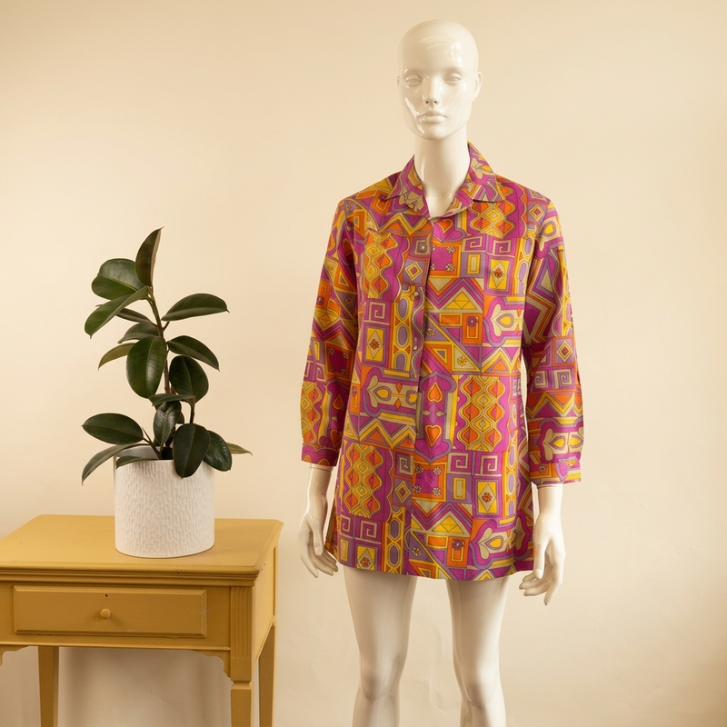 Vintage 1970s Kim Today's Fashion Tunic Shirt