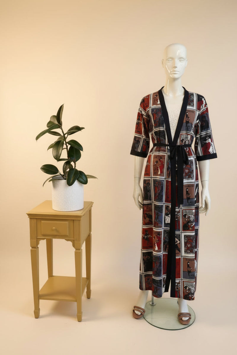 Vintage_1970s_St_Michael_Art_Nouveau_Poster_Print_Dressing_Gown_front