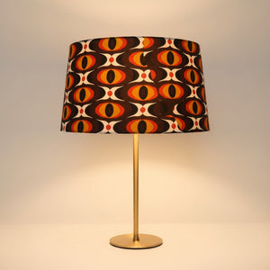 Handmade 1970s Retro Psychedelic Drum Lampshade